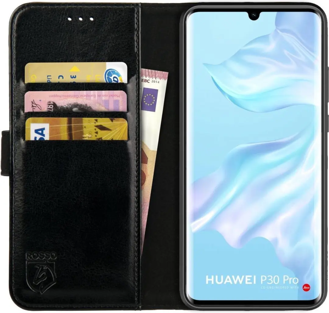 Rosso Element Book Case Wallet Hoesje Geschikt voor Huawei P30 Pro (New Edition)