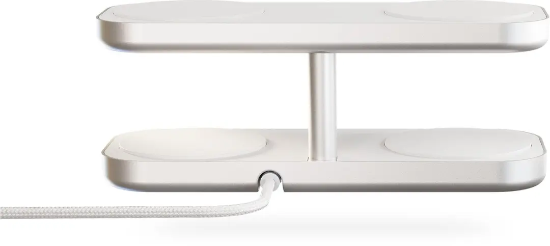 Zens Quattro Wireless Charger Pro 4 ZEQC01W/00 - 4x Qi2/MagSafe - 15W - Wit - afbeelding 6 van 6