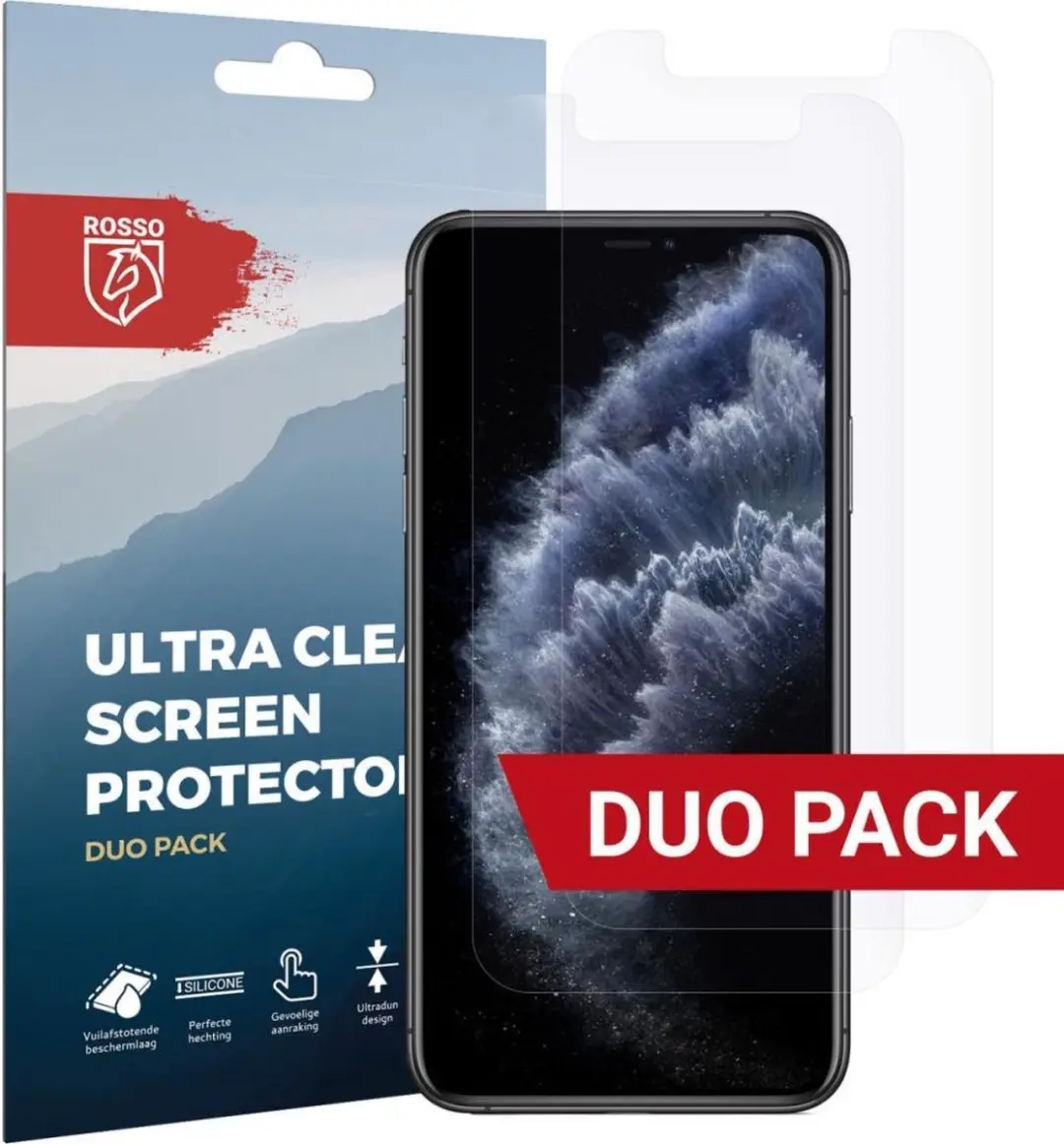 Rosso Screen Protector Ultra Clear 2 Stuks