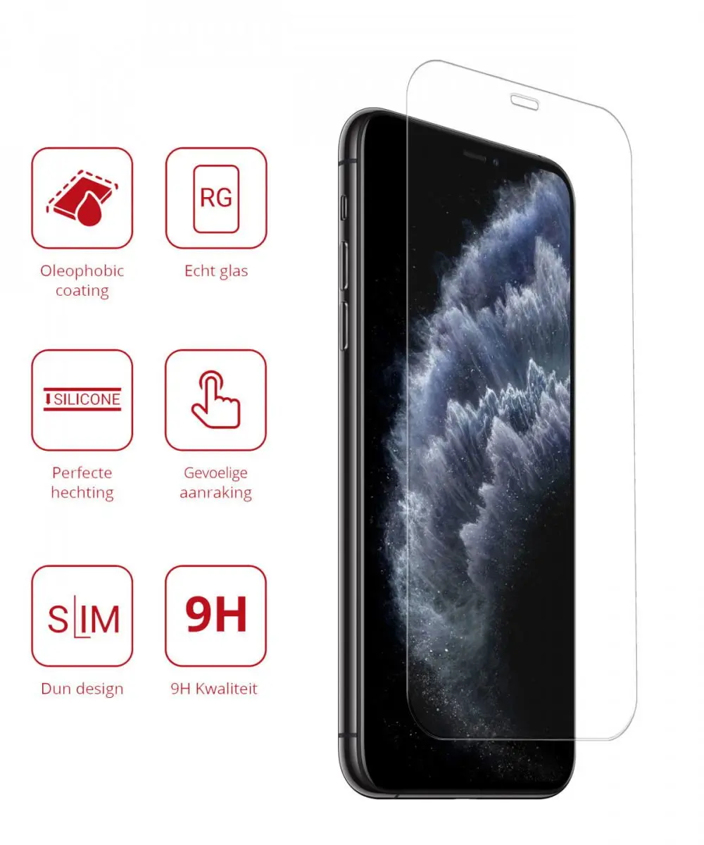 Rosso 9H Tempered Glass iPhone 11 Pro Max - 1 Stuk