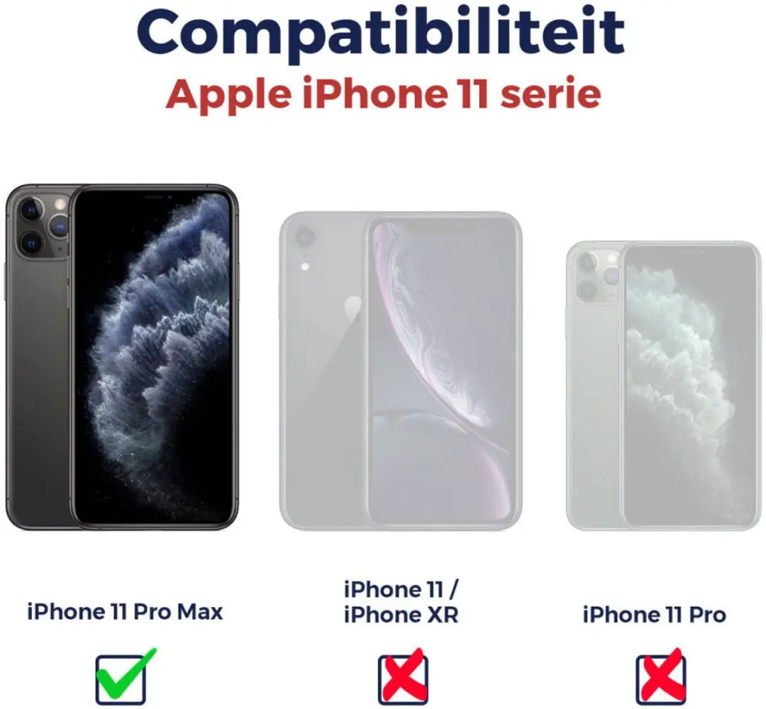 Rosso 9H Tempered Glass iPhone 11 Pro Max - 1 Stuk