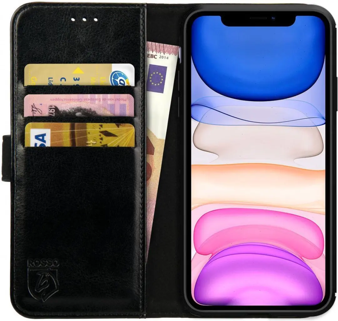 Rosso Element Book Case Wallet Hoesje Geschikt voor Apple iPhone 11