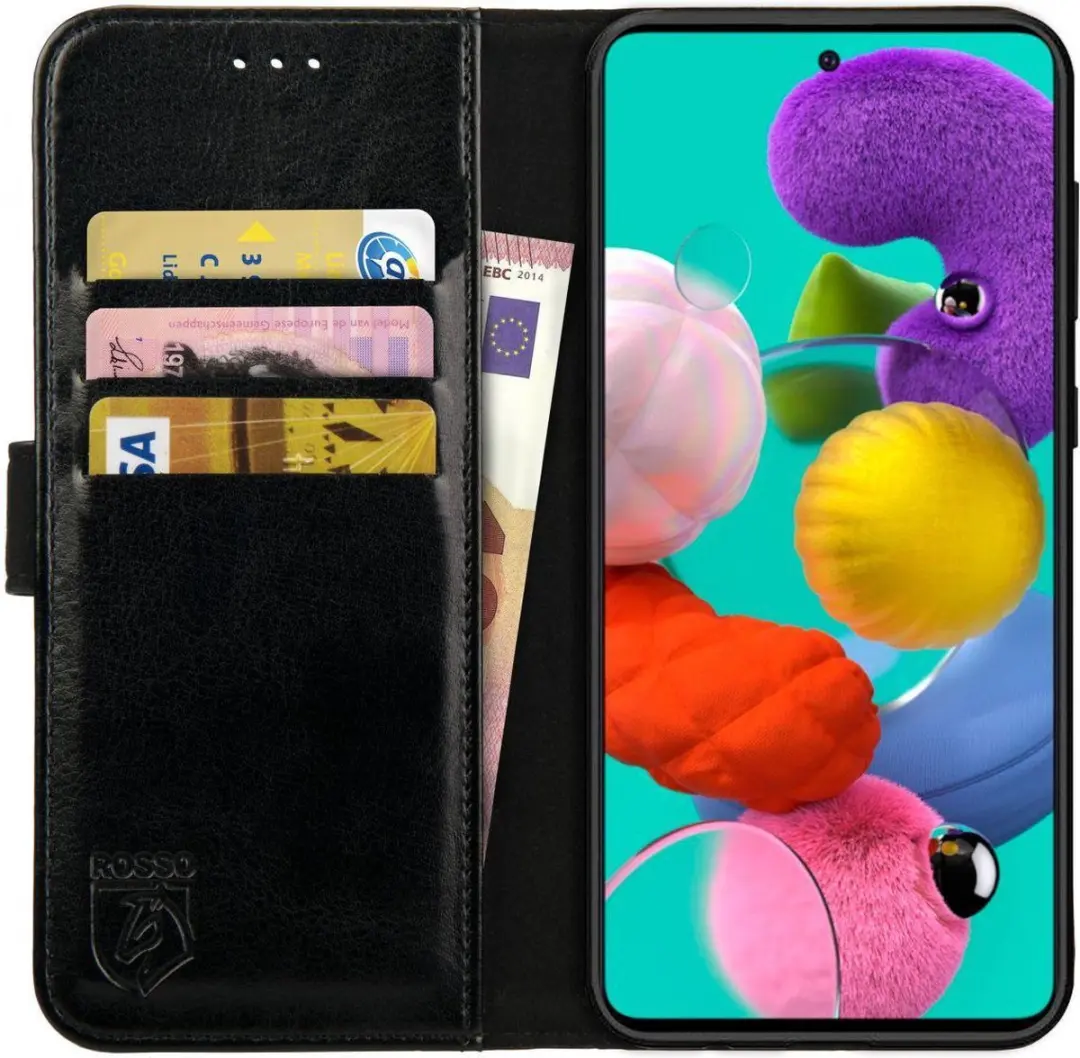 Rosso Element Book Case Wallet Hoesje Geschikt voor Samsung Galaxy A71