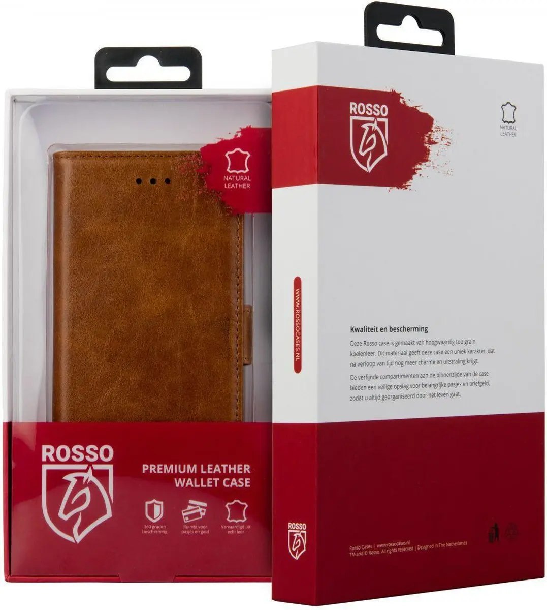 Rosso Deluxe Book Case Samsung Galaxy S20 Plus - 3 Pasjes Bruin
