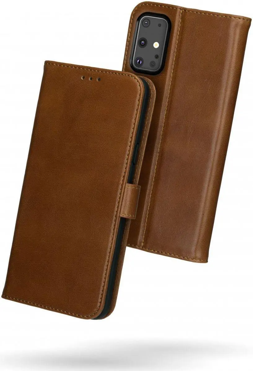 Rosso Deluxe Book Case Samsung Galaxy S20 Plus - 3 Pasjes Bruin