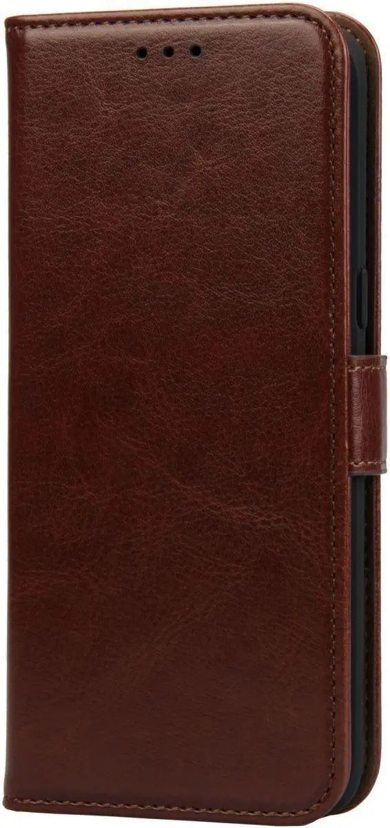 Rosso Element Book Case Wallet Hoesje 69652 - Samsung Galaxy Note20 - 3 Pasjes - Bruin
