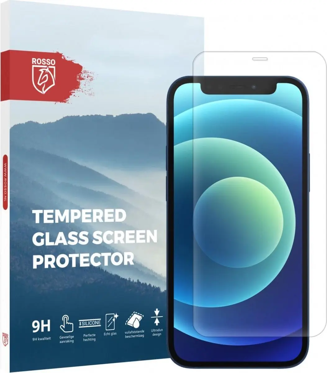 Rosso 9H Tempered Glass Screen Protector Geschikt voor Apple iPhone 12 Mini