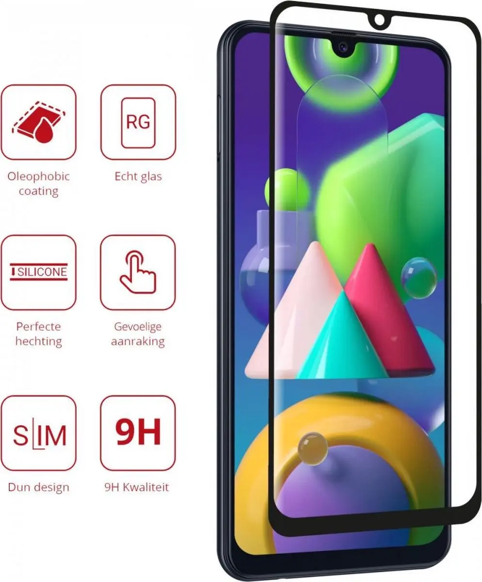 Rosso 9H Tempered Glass Screenprotector - Samsung Galaxy A50/M31/M21 - afbeelding 6 van 6