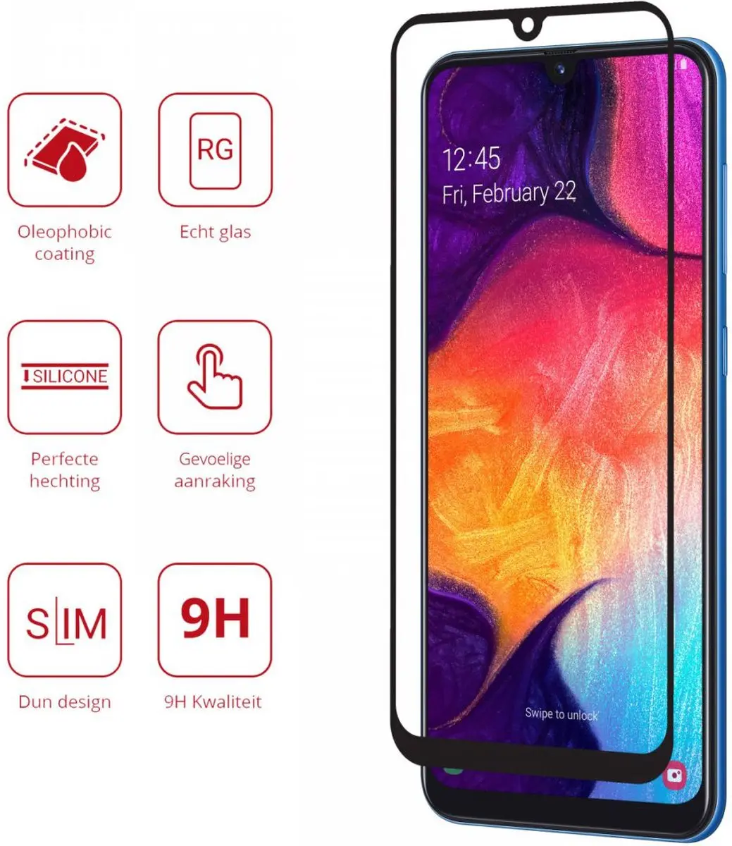 Rosso 9H Tempered Glass Screenprotector - Samsung Galaxy A50/M31/M21