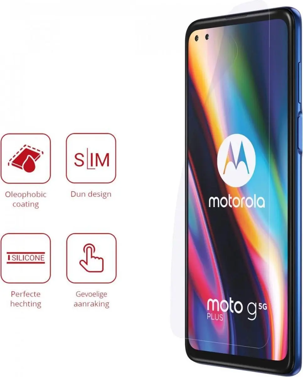 Rosso Screen Protector Ultra Clear voor Motorola Moto G 5G Plus - 2 Stuks