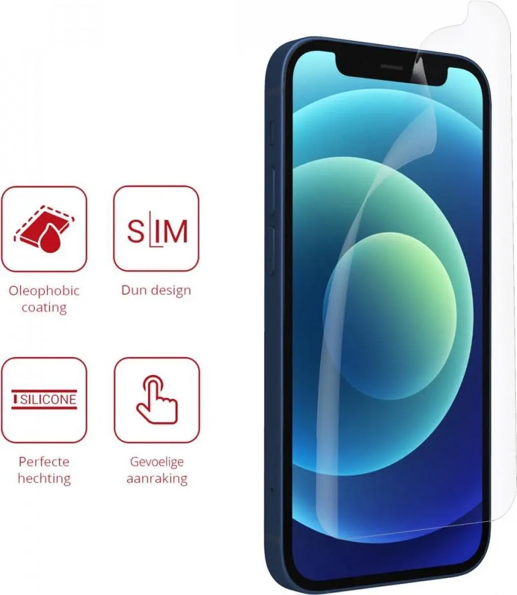 Rosso Screen Protector iPhone 12 Mini - 2 Stuks Ultra Clear