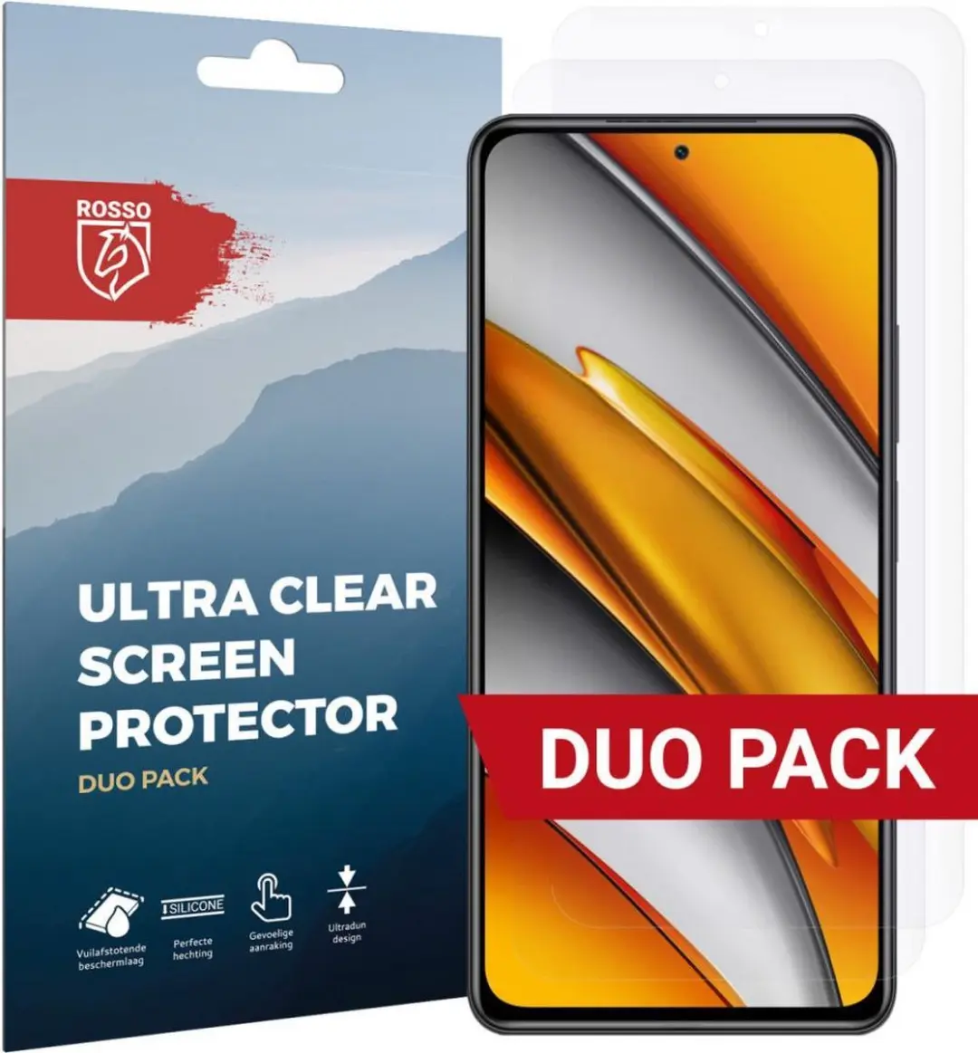 Rosso Ultra Clear Screen Protector 2 Stuks