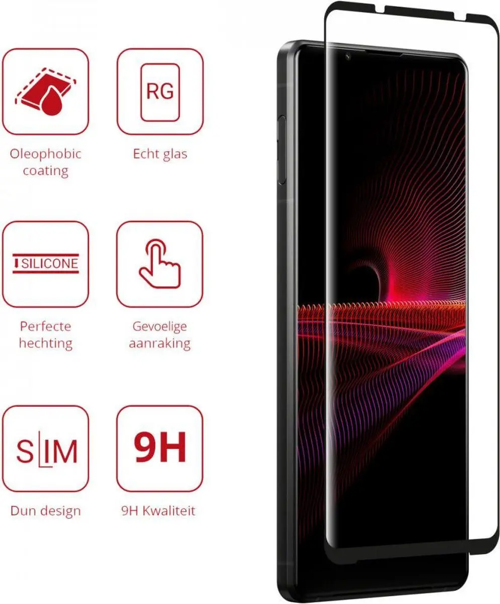 Rosso Sony Xperia 1 III 9H Tempered Glass Screen Protector