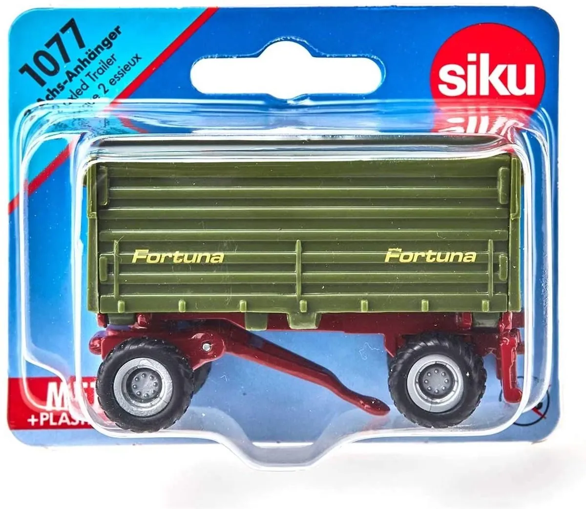 SIKU Twee-as Aanhangwagen 1077 - Groen
