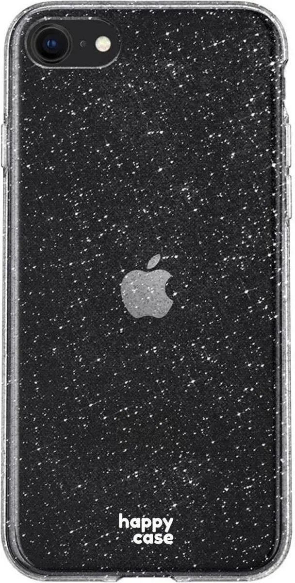 HappyCase iPhone SE 2020/2022 Hoesje Flexibel TPU Glitter Print