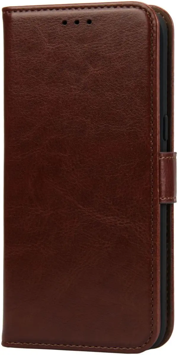 Rosso Element Book Case Wallet iPhone 13 Mini - 3 Pasjes - Bruin