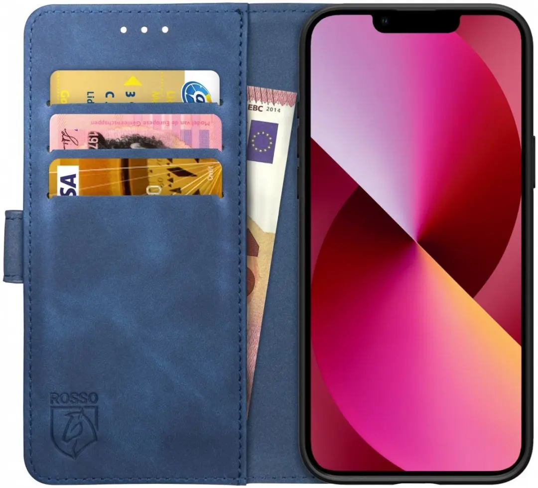 Rosso Element Book Case Wallet Hoesje Geschikt voor Apple iPhone 13