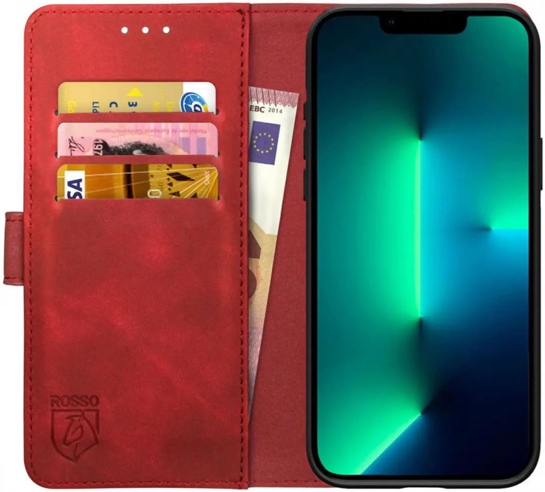 Rosso Element Book Case Wallet Hoesje Geschikt voor Apple iPhone 13 Pro Max