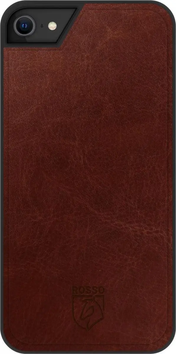 Rosso Element 2-in-1 Hoes iPhone 6/7/8/SE - 3 Pasjes - Bruin