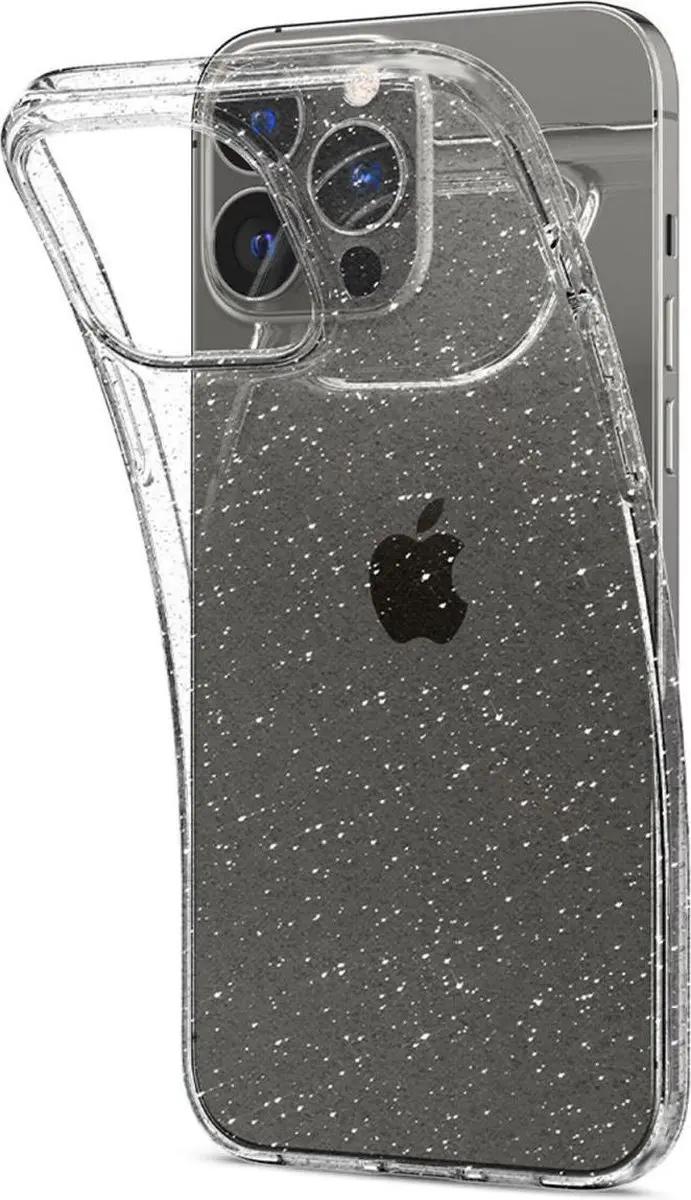 HappyCase iPhone 13 Pro Hoesje Glitter Transparant