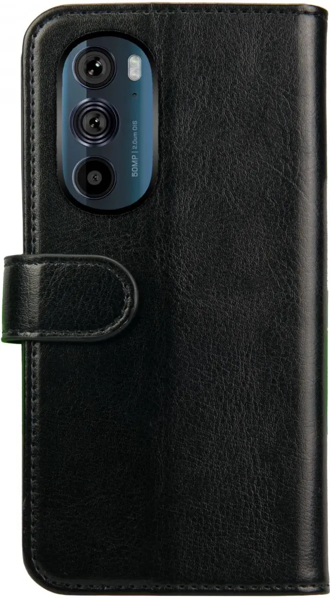 Rosso Element Book Case Wallet Motorola Edge 30 Pro - 3 Pasjes - Zwart