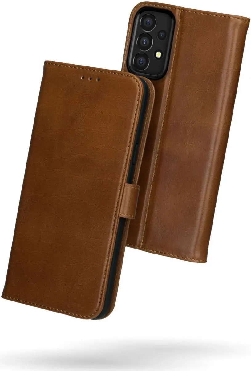 Rosso Deluxe Book Case Samsung Galaxy A53 - 3 Pasjes Bruin