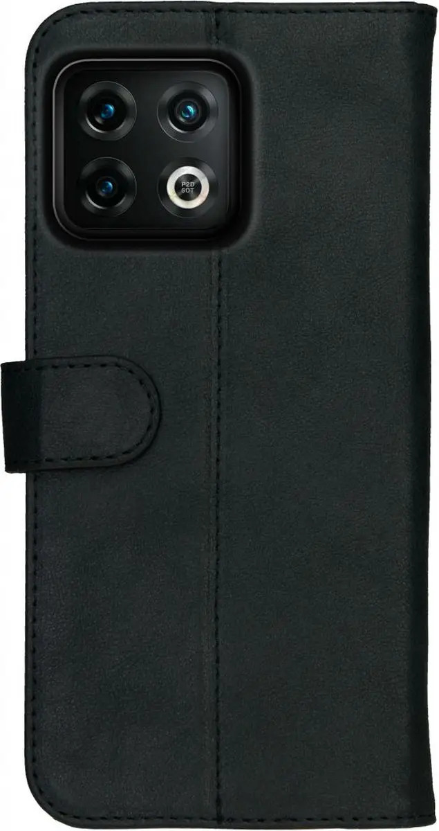 Rosso Deluxe Book Case OnePlus 10 Pro - 3 Pasjes - Zwart