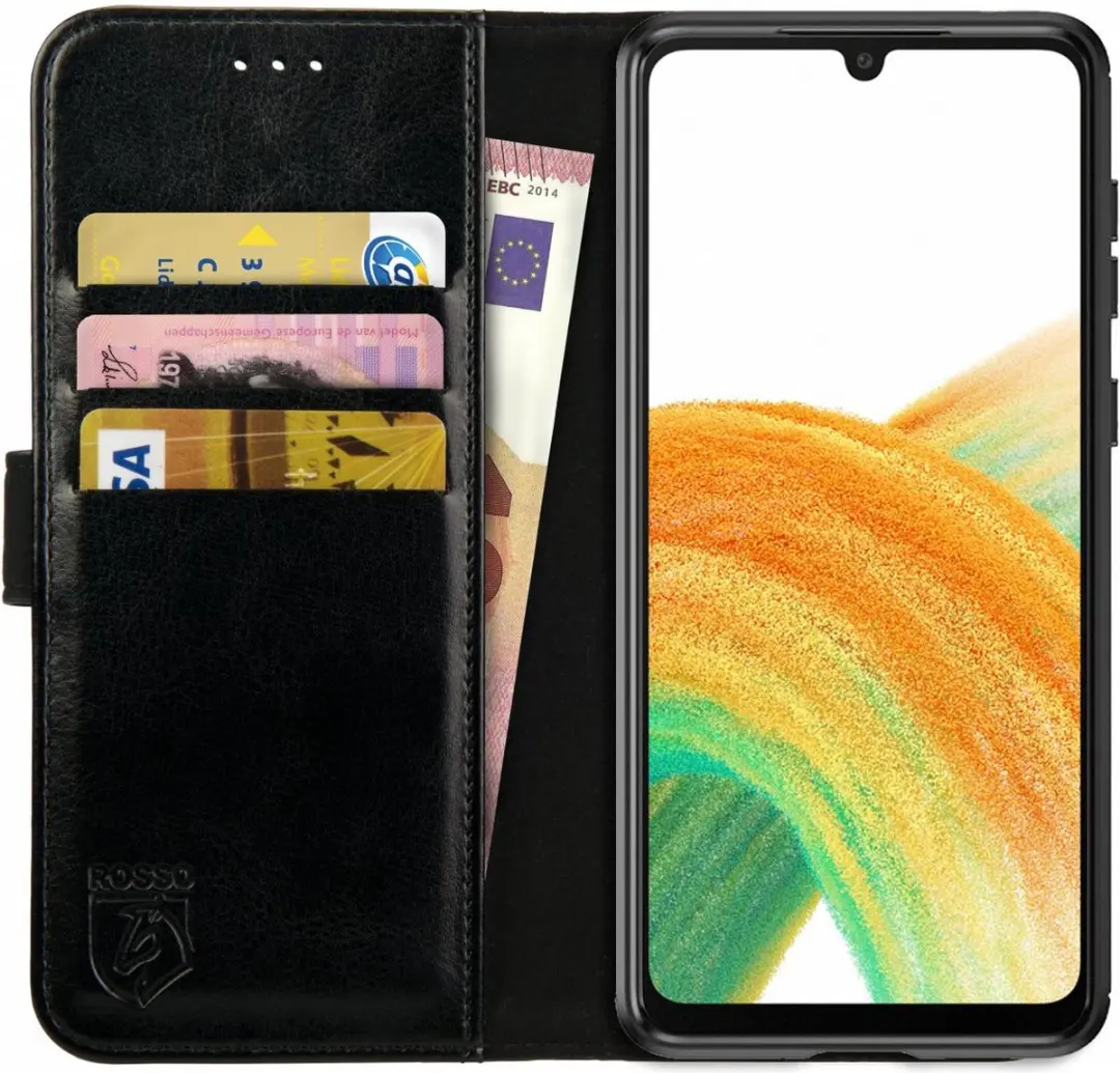 Rosso Element Book Case Wallet Hoesje Geschikt voor Samsung Galaxy A33