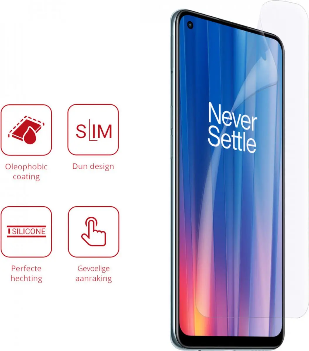 Rosso Screen Protector Ultra Clear voor OnePlus Nord CE 2 - 2 Stuks