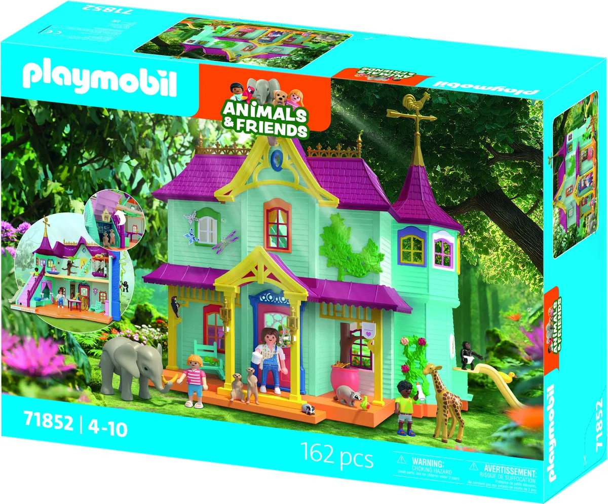 PLAYMOBIL Animals & Friends: Colourful Animal Mansion - 71852