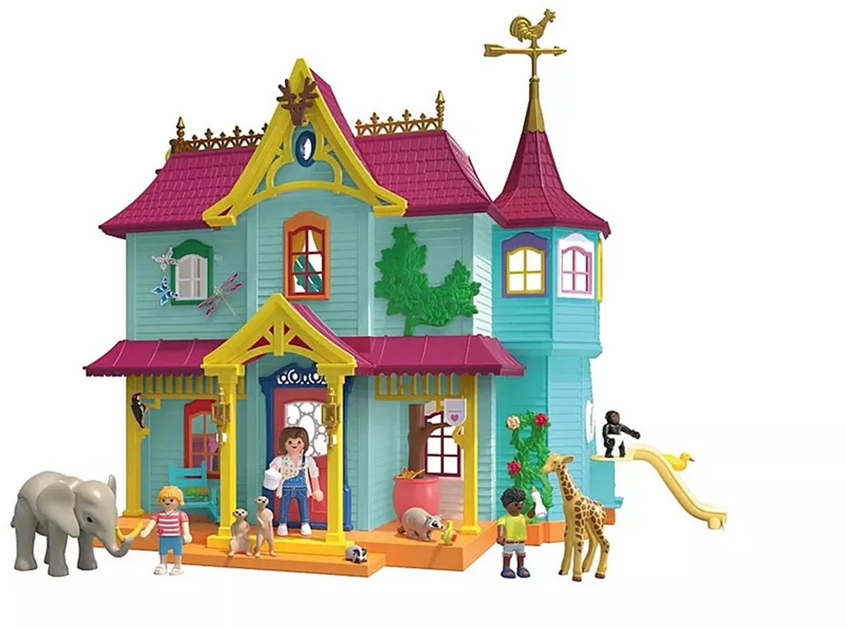 PLAYMOBIL Animals & Friends: Colourful Animal Mansion - 71852