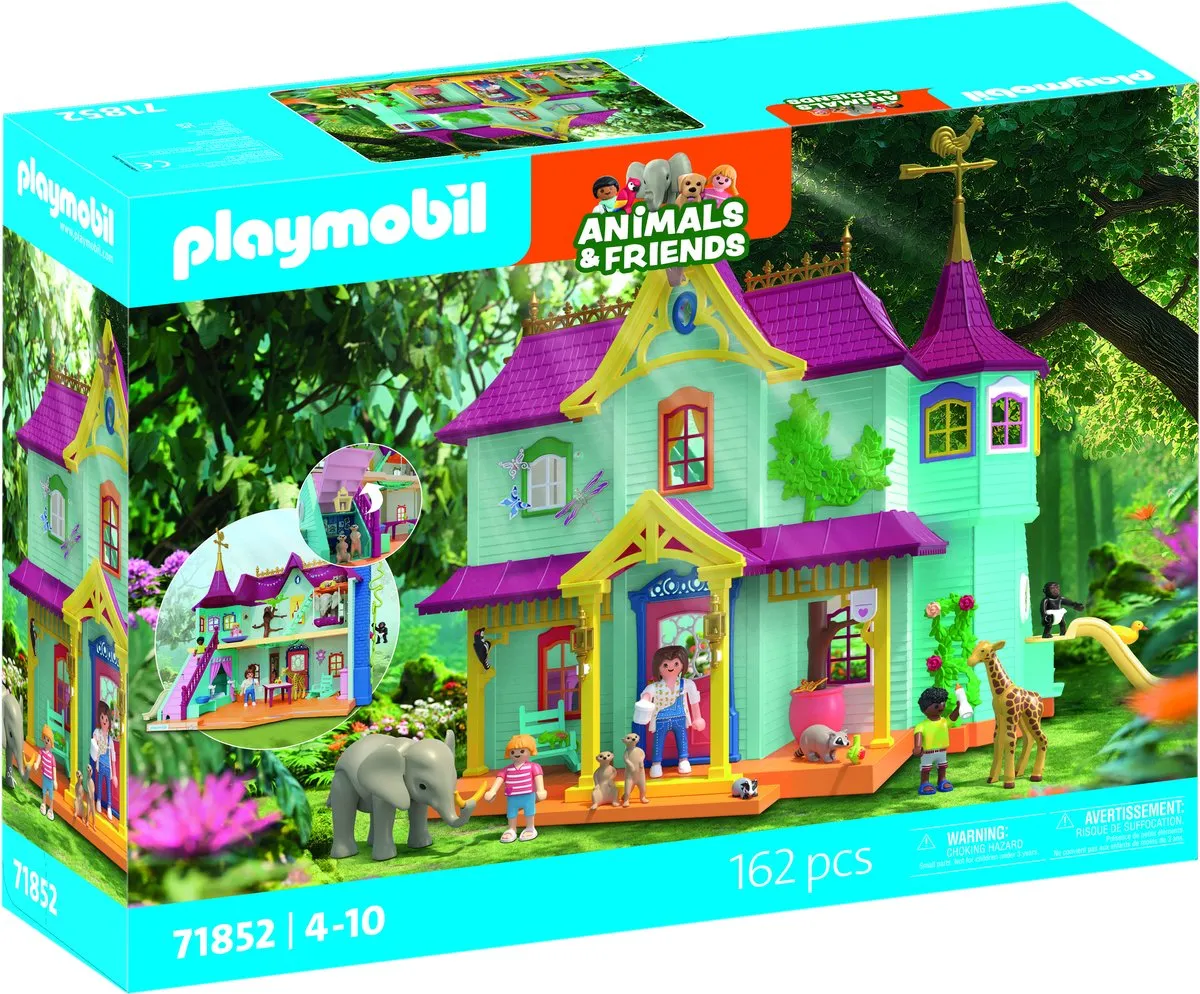 PLAYMOBIL Animals & Friends: Colourful Animal Mansion - 71852
