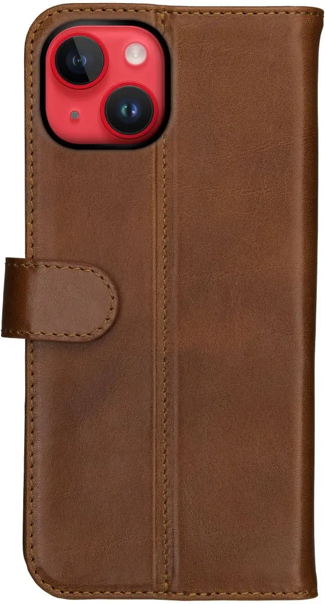 Rosso Deluxe Book Case iPhone 14 Plus - 3 Pasjes - Bruin - afbeelding 6 van 6