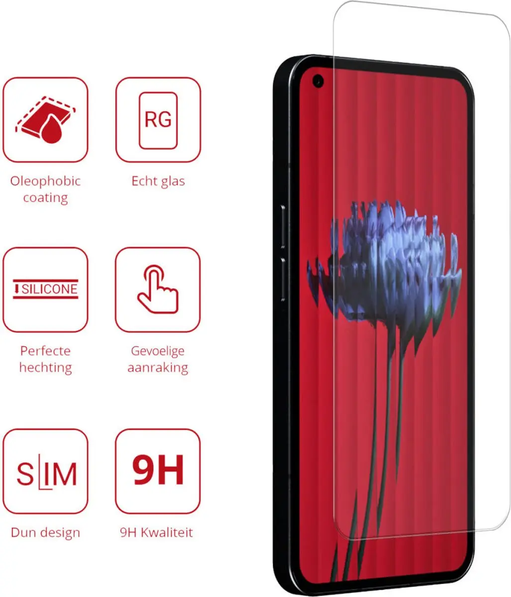 Rosso 9H Tempered Glass Screen Protector Nothing Phone (1) - 1 Stuk