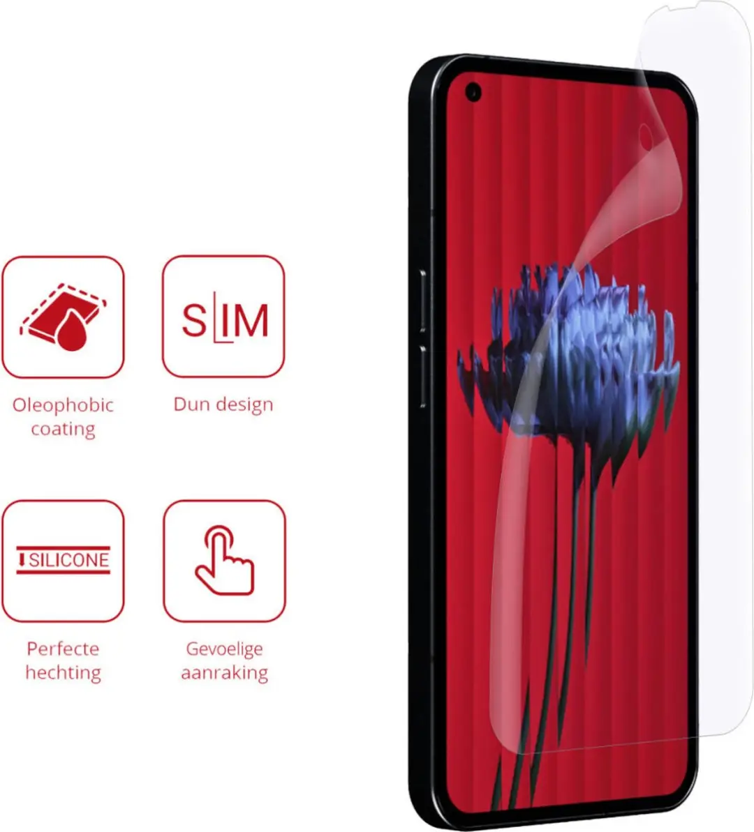 Rosso Screen Protector Ultra Clear voor Nothing Phone (1) - 2 Stuks
