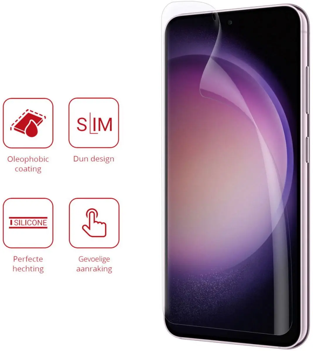 Rosso Screen Protector Ultra Clear - 2 Stuks - Samsung Galaxy S23 Plus
