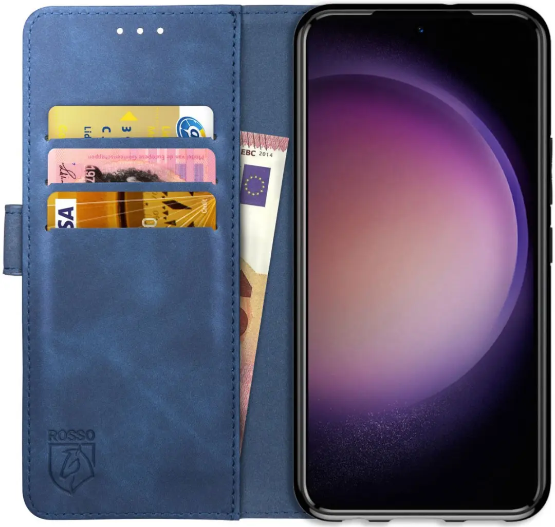 Rosso Element Book Case Wallet Hoesje Geschikt voor Samsung Galaxy S23 Plus