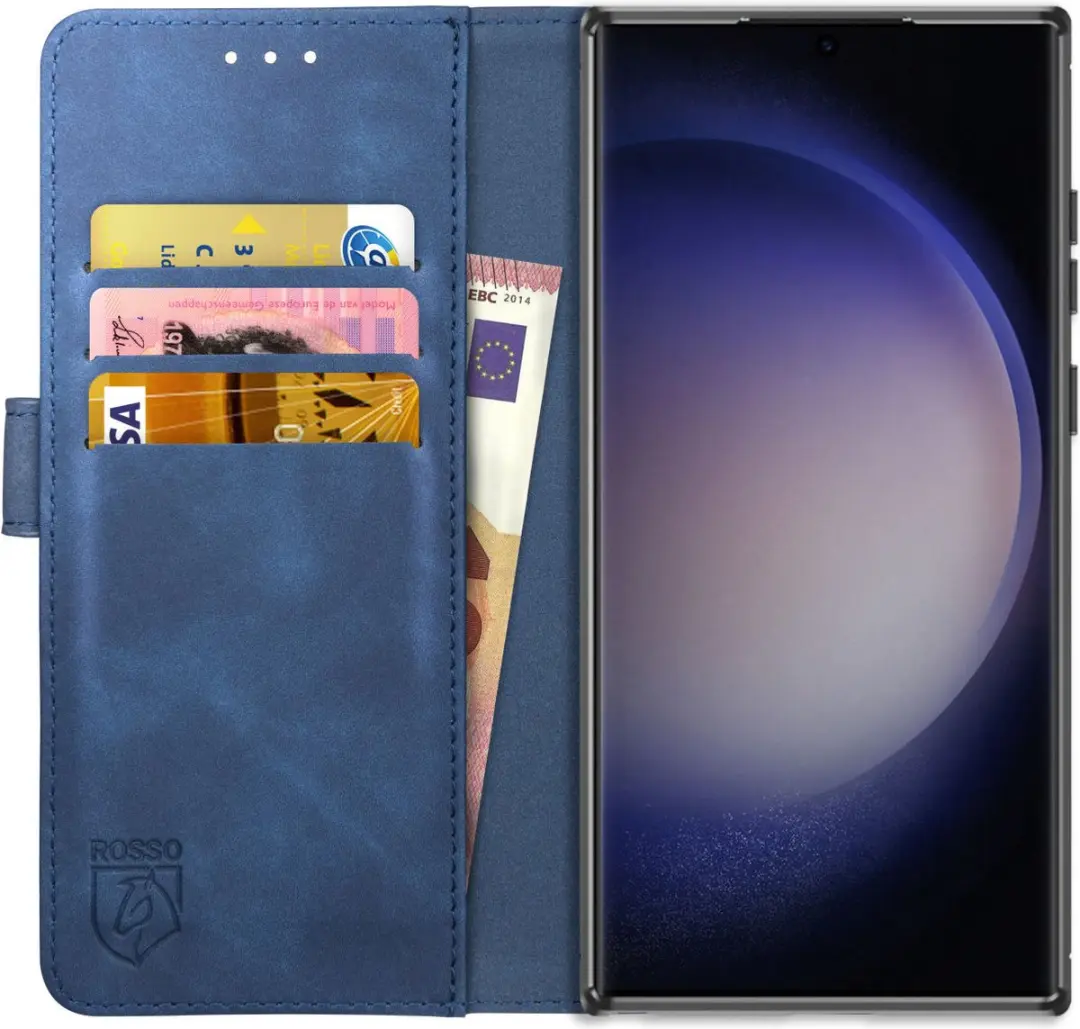 Rosso Element Book Case Wallet Hoesje Geschikt voor Samsung Galaxy S23 Ultra