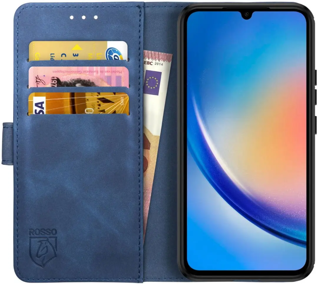Rosso Element Book Case Wallet Hoesje Geschikt voor Samsung Galaxy A34