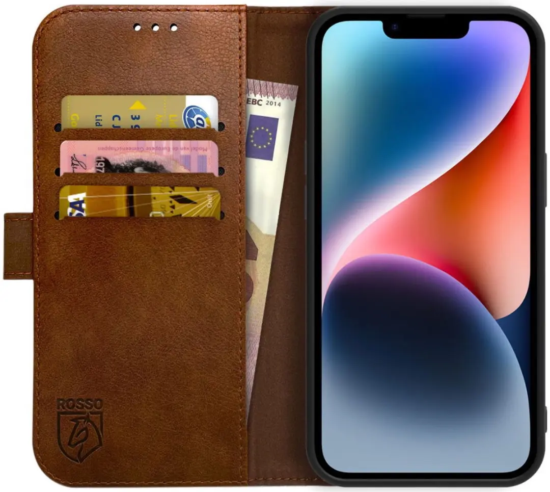 Rosso Element Book Case Wallet Hoesje Geschikt voor Apple iPhone 14