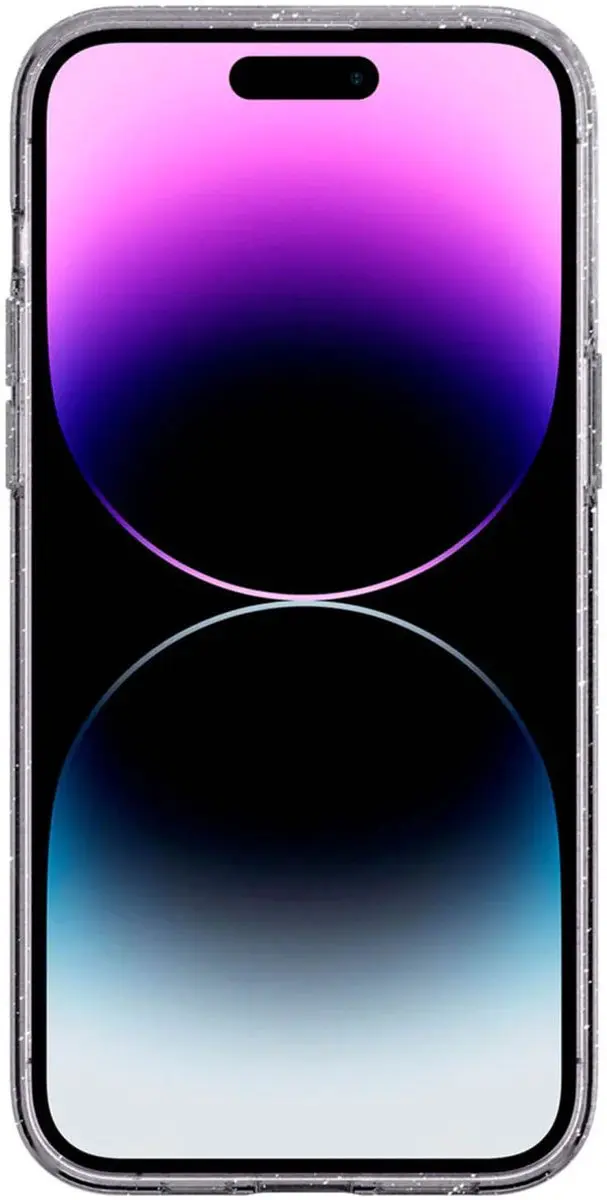 HappyCase iPhone 14 Pro Hoesje Glitter Wit