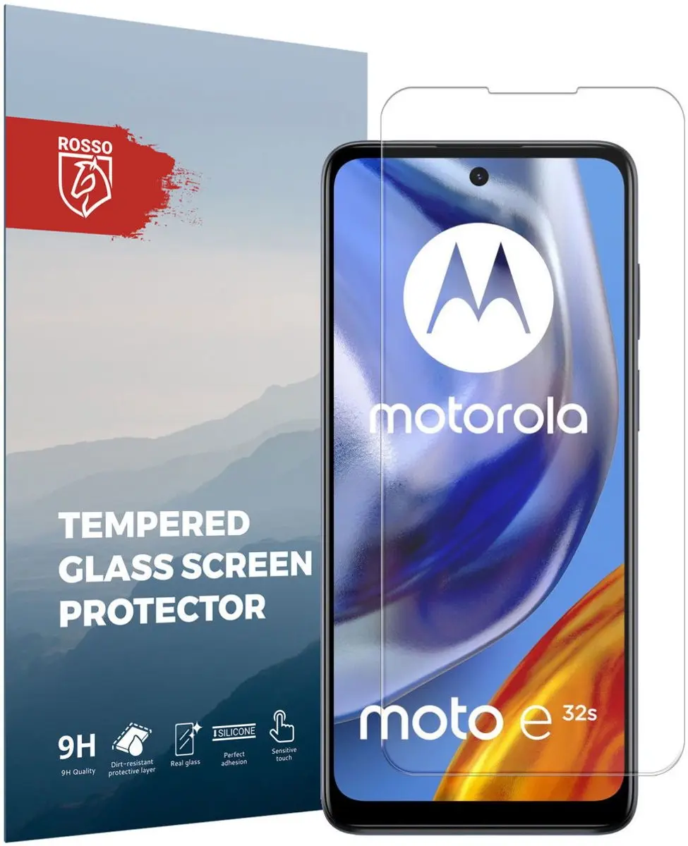 Rosso 9H Tempered Glass Screen Protector Motorola Moto E32s