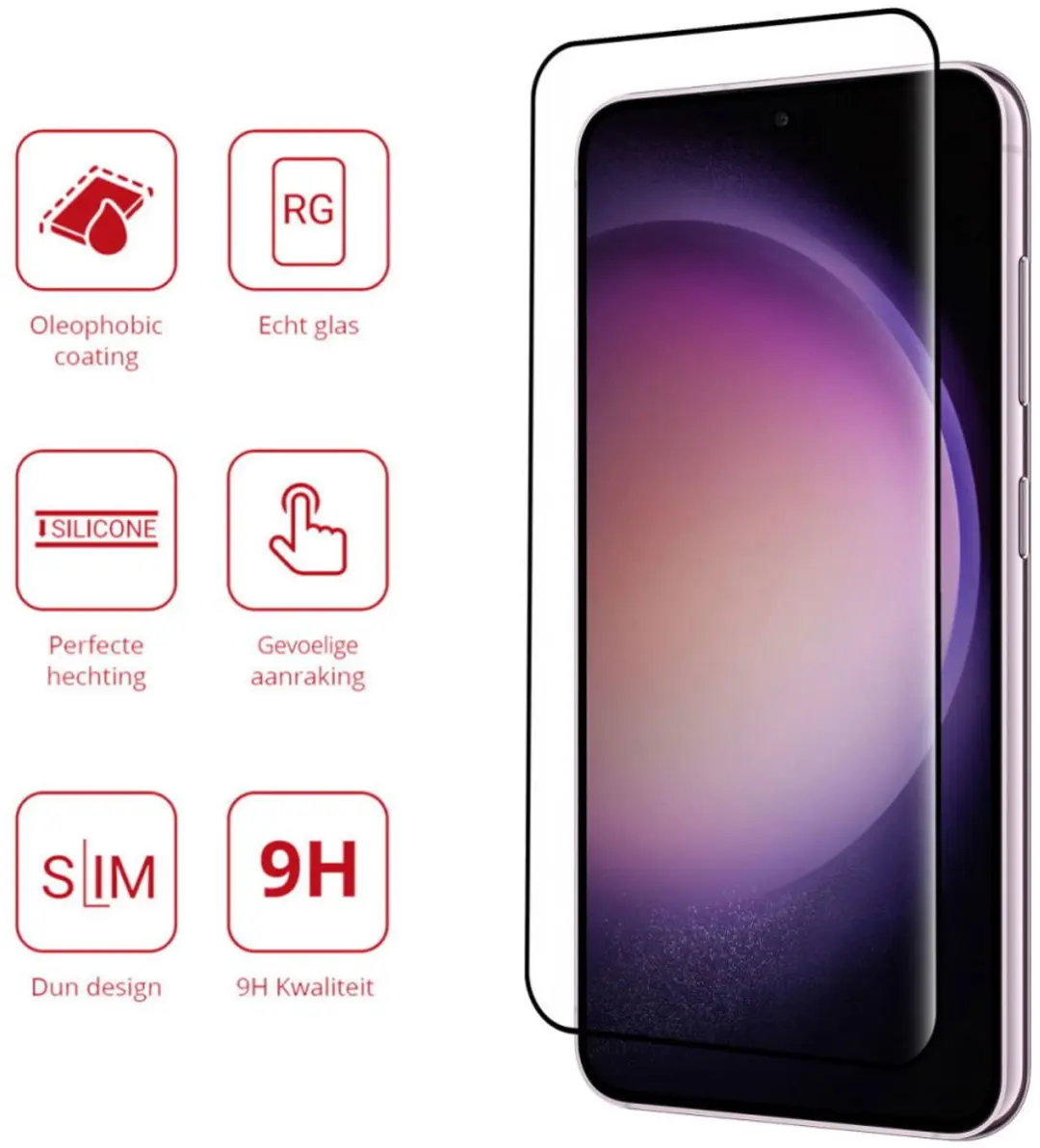 Rosso 9H Tempered Glass Screen Protector Samsung Galaxy S23 Plus
