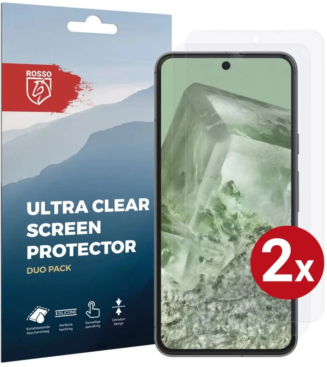 Rosso Screen Protector Ultra Clear 2 Stuks