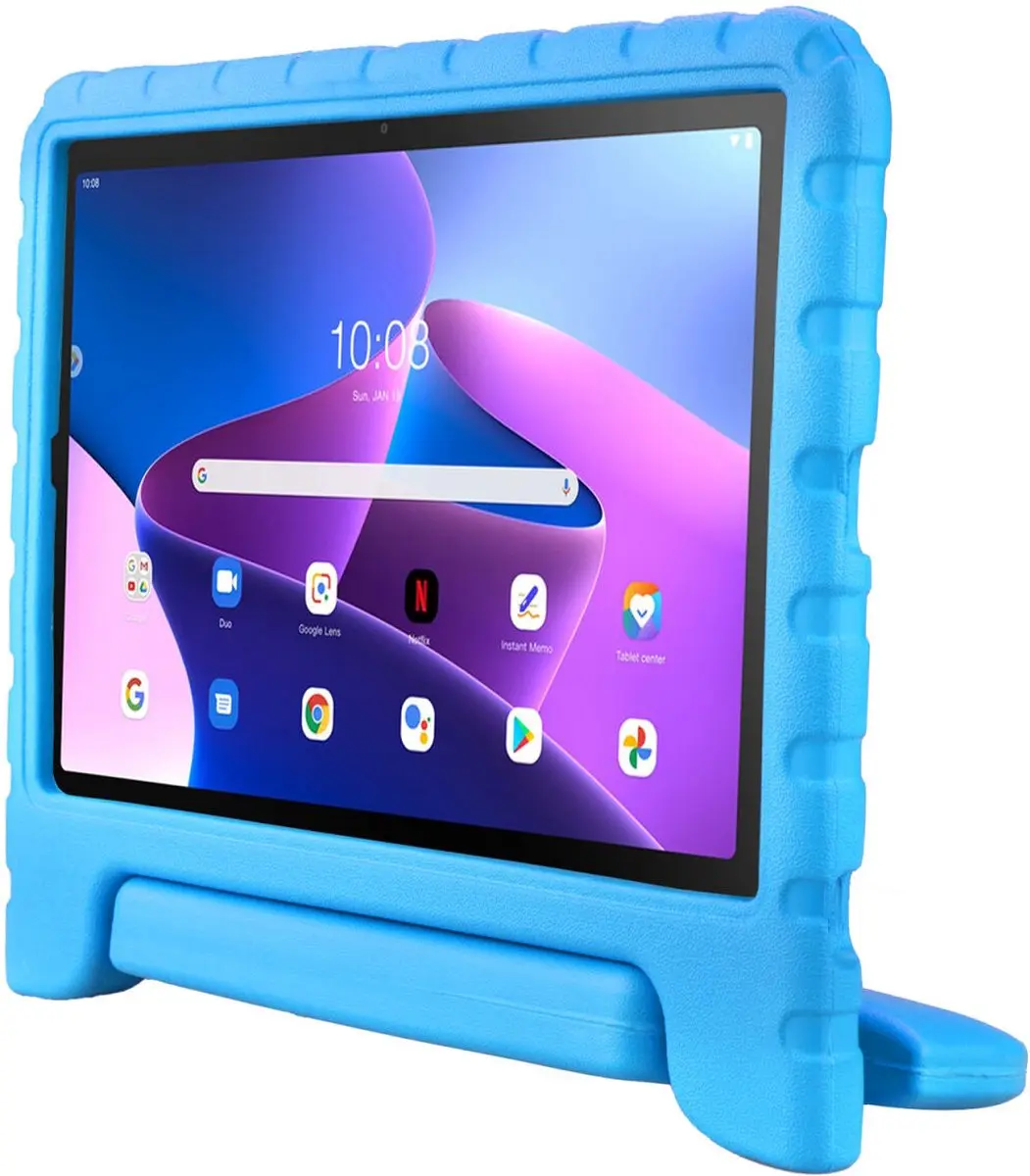 HappyCase Kinder Tablethoes Lenovo Tab M10 Plus/FHD Plus - Blauw