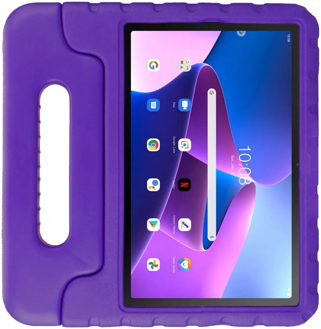 HappyCase Kinder Tablethoes Lenovo Tab M10 Plus - Paars