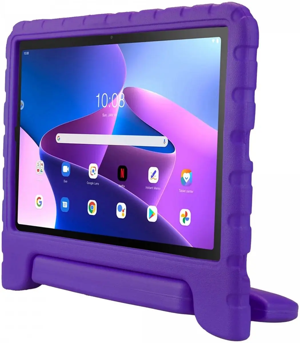 HappyCase Kinder Tablethoes Lenovo Tab M10 Plus - Paars