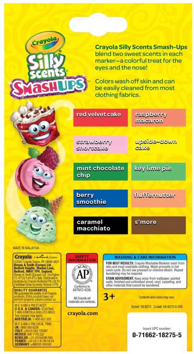 Crayola Silly Scents Samshup Geurstiften - 10 Stuks