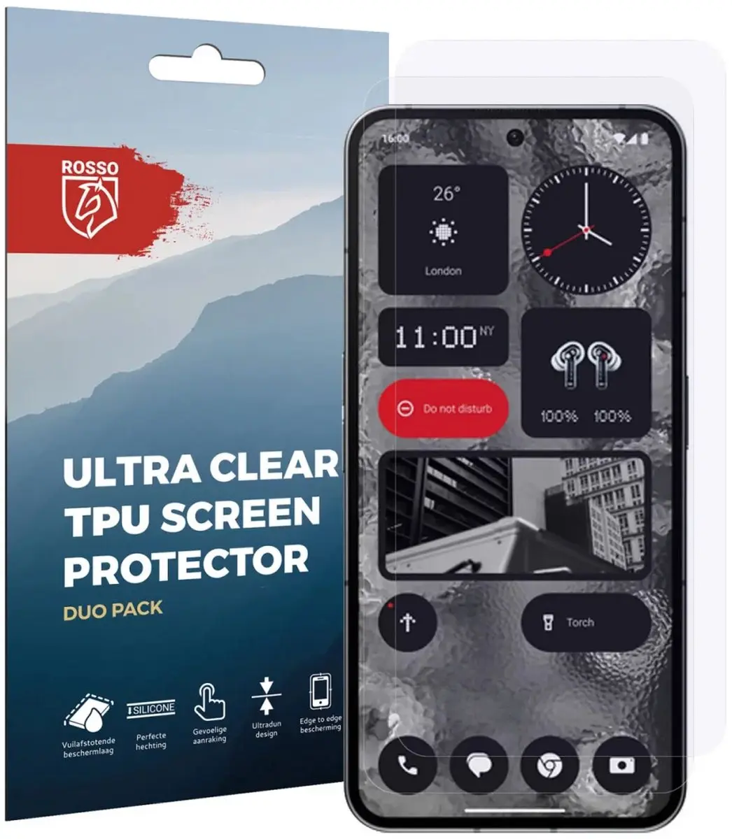 Rosso Screen Protector Ultra Clear - Nothing Phone (2) - 2 Stuks