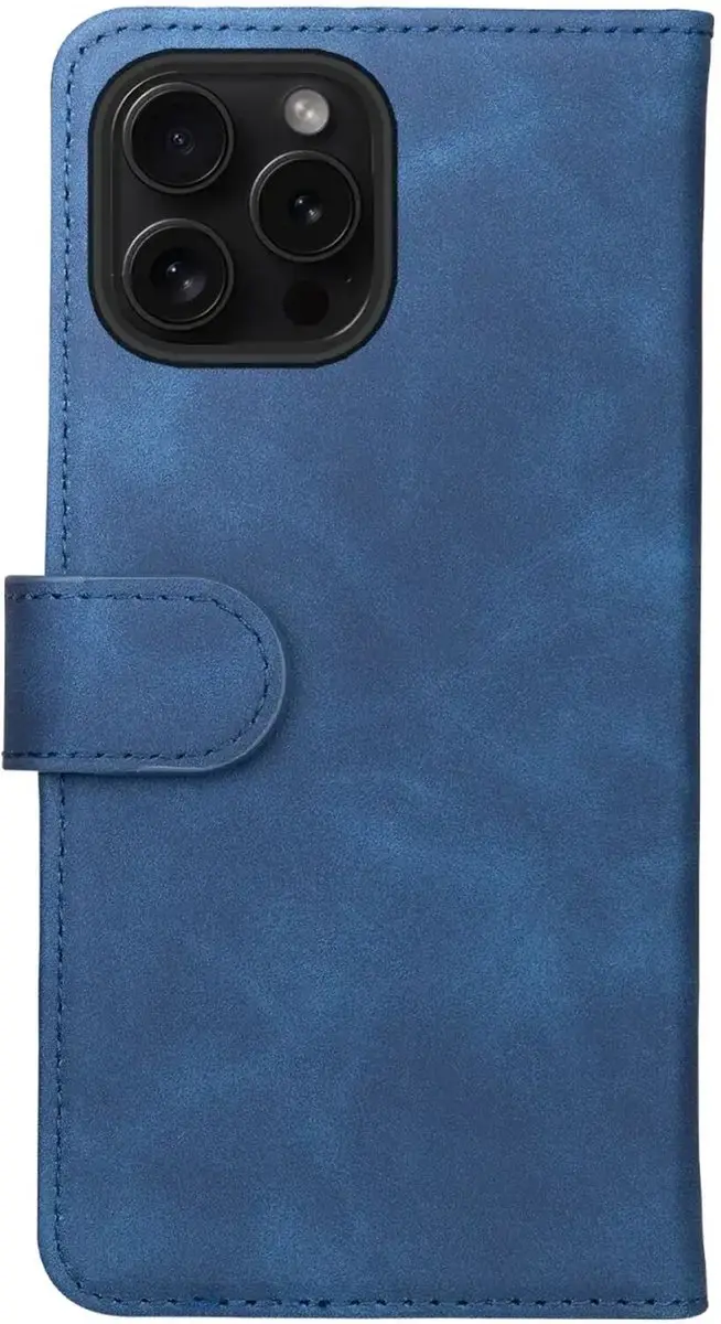 Rosso Element Book Case Wallet iPhone 15 Pro Max - 3 Pasjes - Blauw